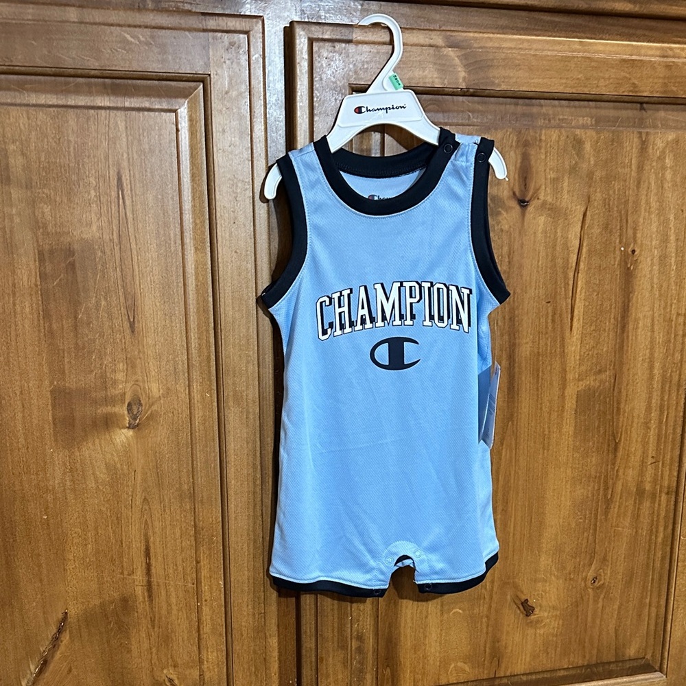 Champion Baby Toddler Boy Dutch Blue Athletic Romper One-Piece Size 18 Month NWT